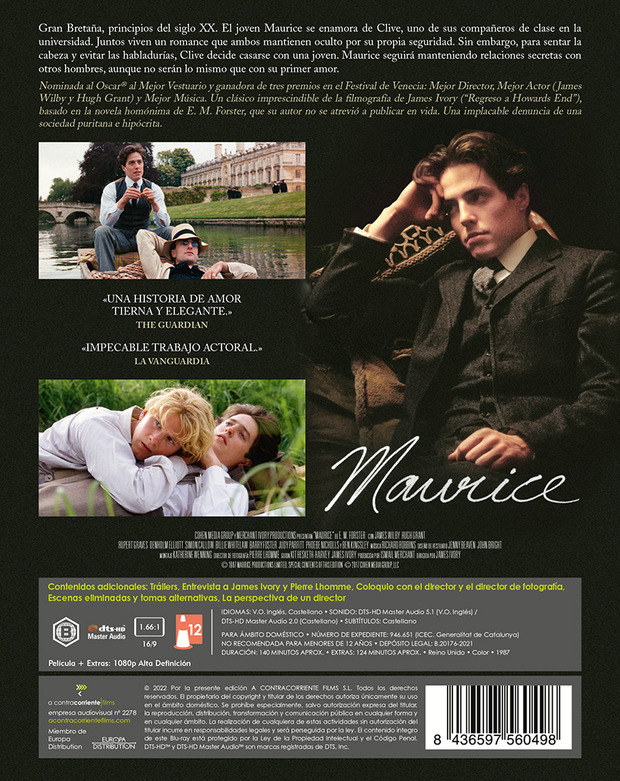 Maurice Blu-ray 3