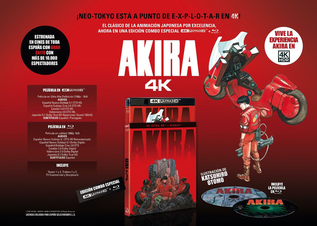 Detalles del Ultra HD Blu-ray de Akira