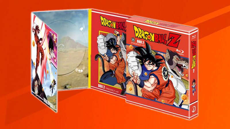 Box 2 de Dragon Ball Z en Blu-ray con los episodios 21 a 40 