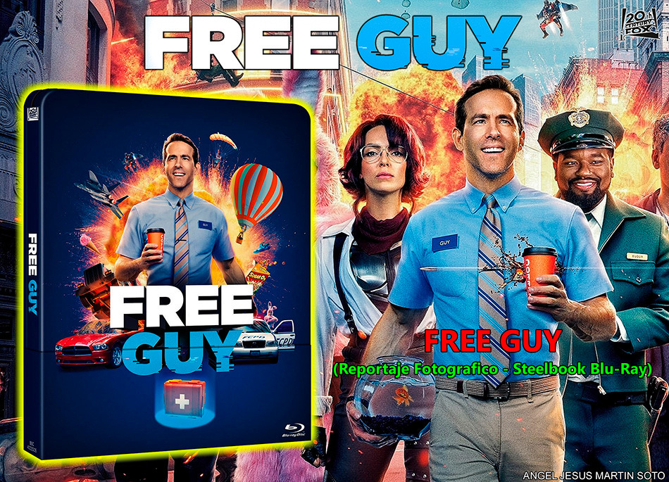 Fotografías del Steelbook de Free Guy en Blu-ray 1