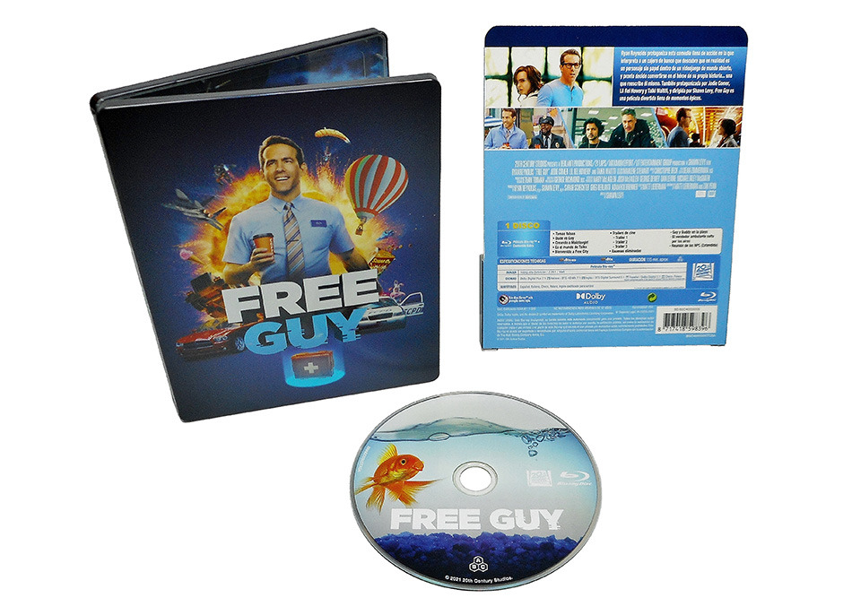 Fotografías del Steelbook de Free Guy en Blu-ray 15