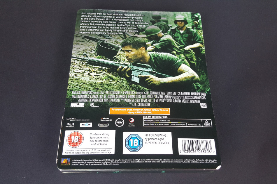 Fotografías del Steelbook de Tigerland en Blu-ray (Reino Unido) 4