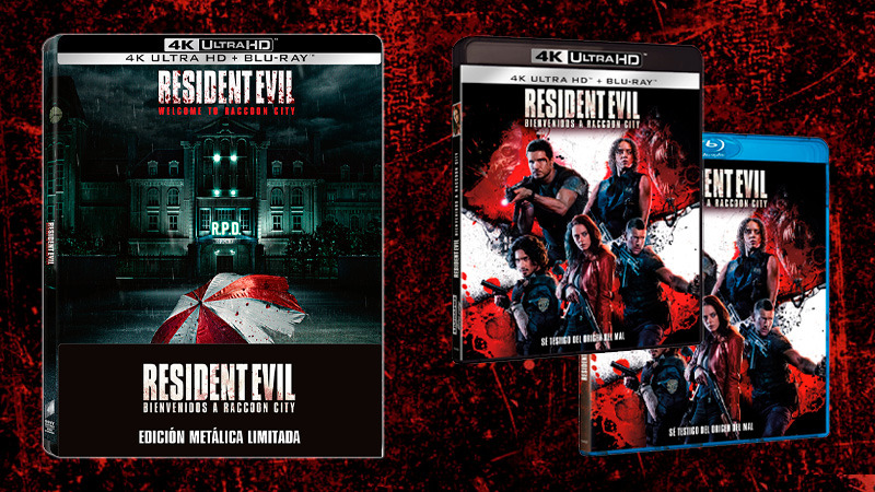 Tres ediciones en Blu-ray y 4K para Resident Evil: Bienvenidos a Raccoon City