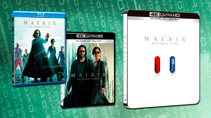 Fecha y contenidos de Matrix Resurrections en UHD 4K, Steelbook 4K y Blu-ray