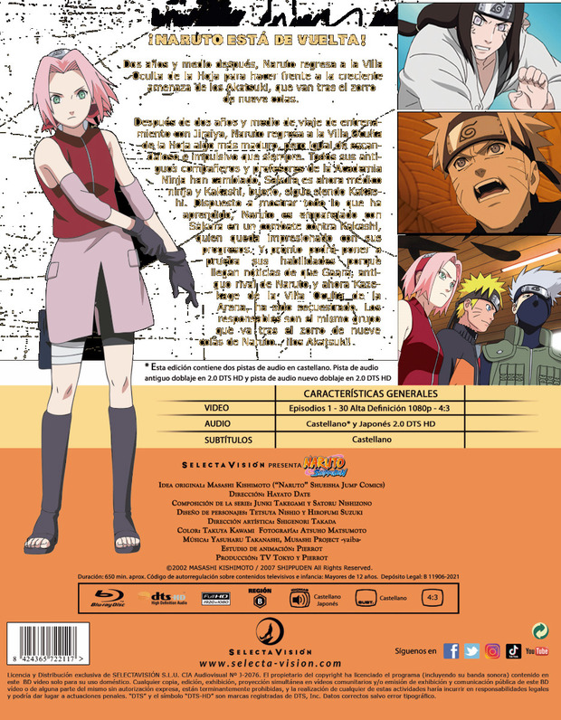 Crítica de Naruto Shippuden BOX 3-5 (Selecta Visión) - Ramen Para Dos