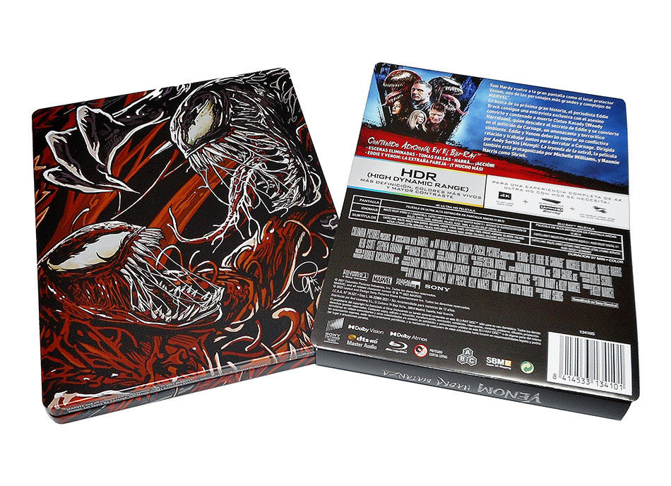 Fotografías del Steelbook de Venom: Habrá Matanza en UHD 4K y Blu-ray 6