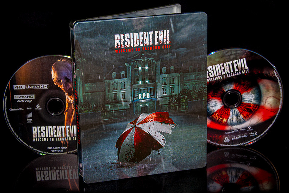 Fotografías del Steelbook de Resident Evil: Bienvenidos a Raccoon City en UHD 4K y Blu-ray 12
