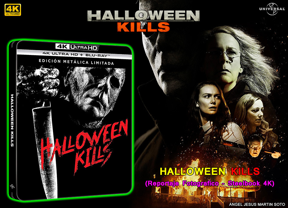 Fotografías del Steelbook de Halloween Kills en UHD 4K y Blu-ray 1