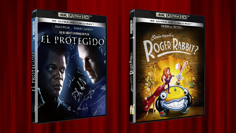 Ediciones sencillas en UHD 4K de El Protegido y ¿Quién Engañó a Roger Rabbit?