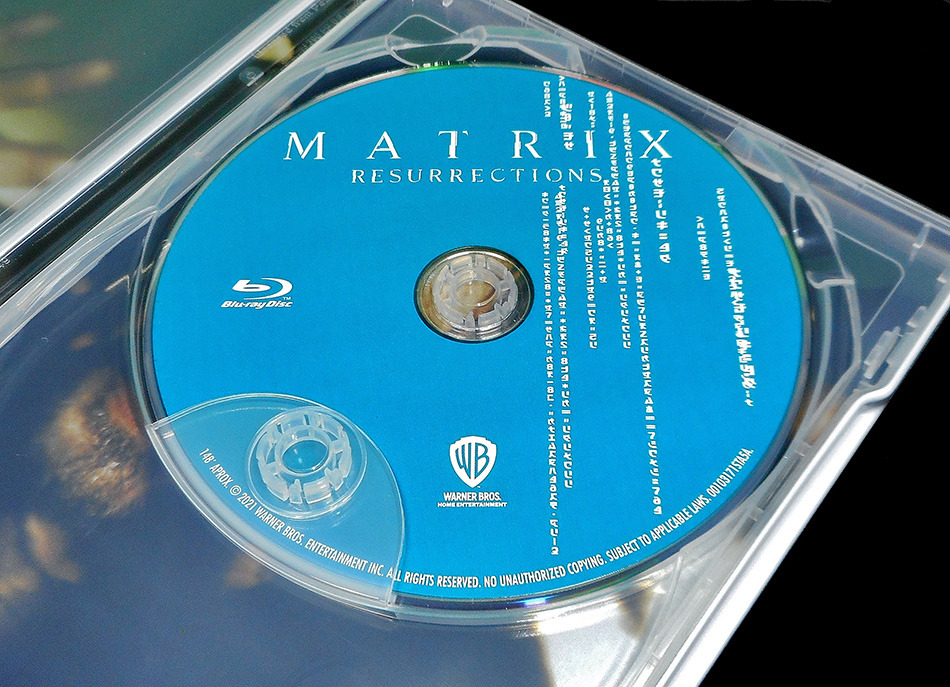 Fotografías del Steelbook de Matrix Resurrections en UHD 4K y Blu-ray 13