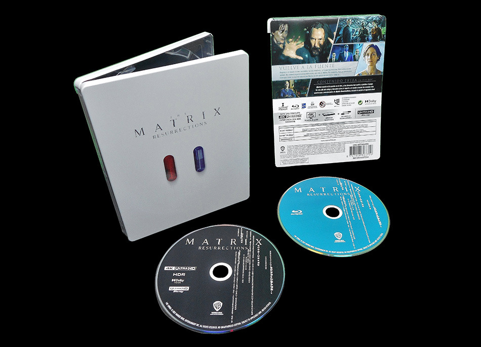 Fotografías del Steelbook de Matrix Resurrections en UHD 4K y Blu-ray 17