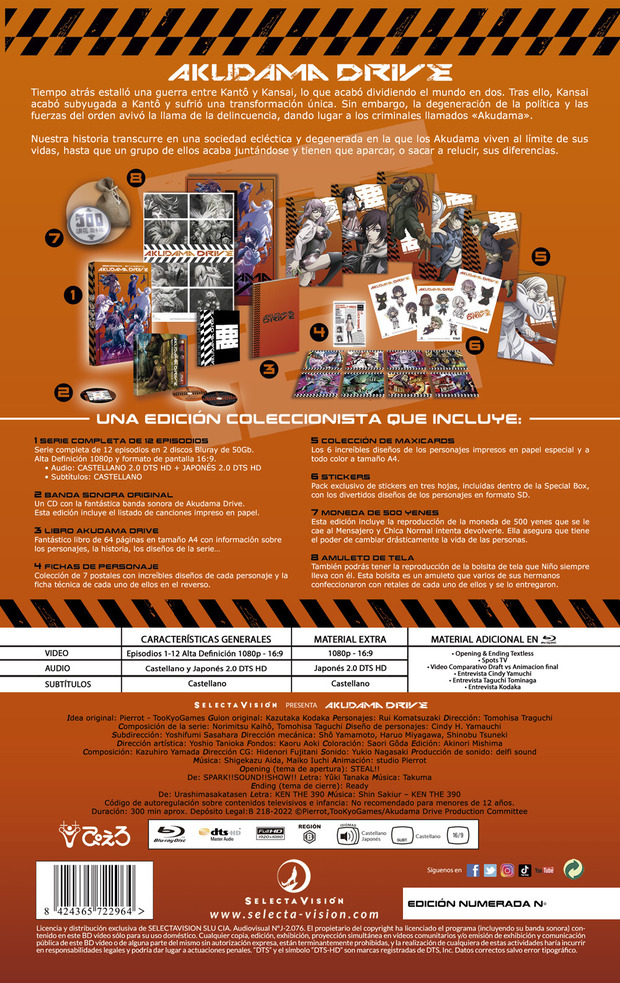 Detalles del Blu-ray de Akudama Drive - Serie Completa (Edición Coleccionista) 2