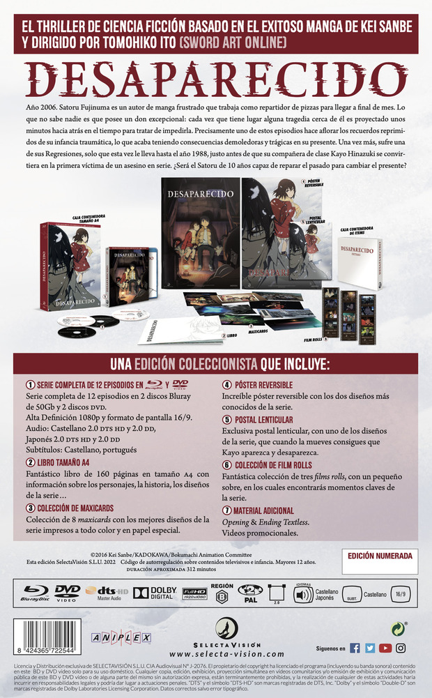 Datos de Desaparecido - Serie Completa (Edición Coleccionista) en Blu-ray 2