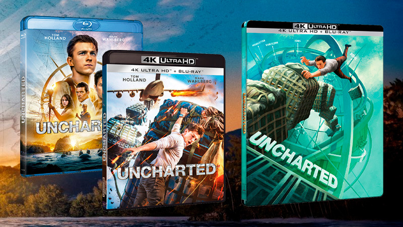 Todos los detalles de Uncharted en Blu-ray, UHD 4K y Steelbook 4K