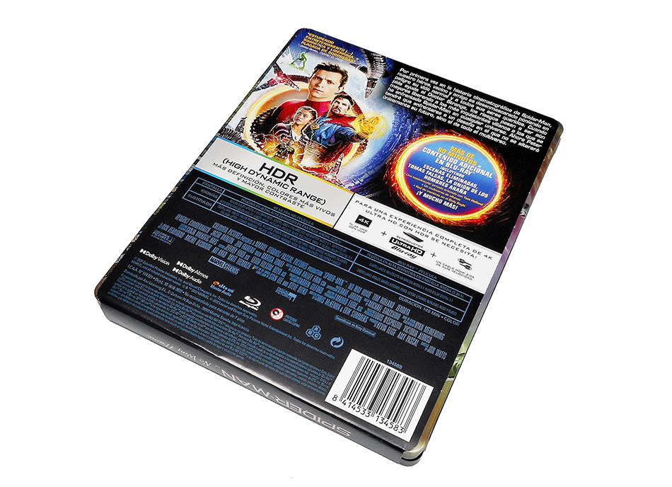 Fotografías del Steelbook de Spider-Man: No Way Home en UHD 4K y Blu-ray 5