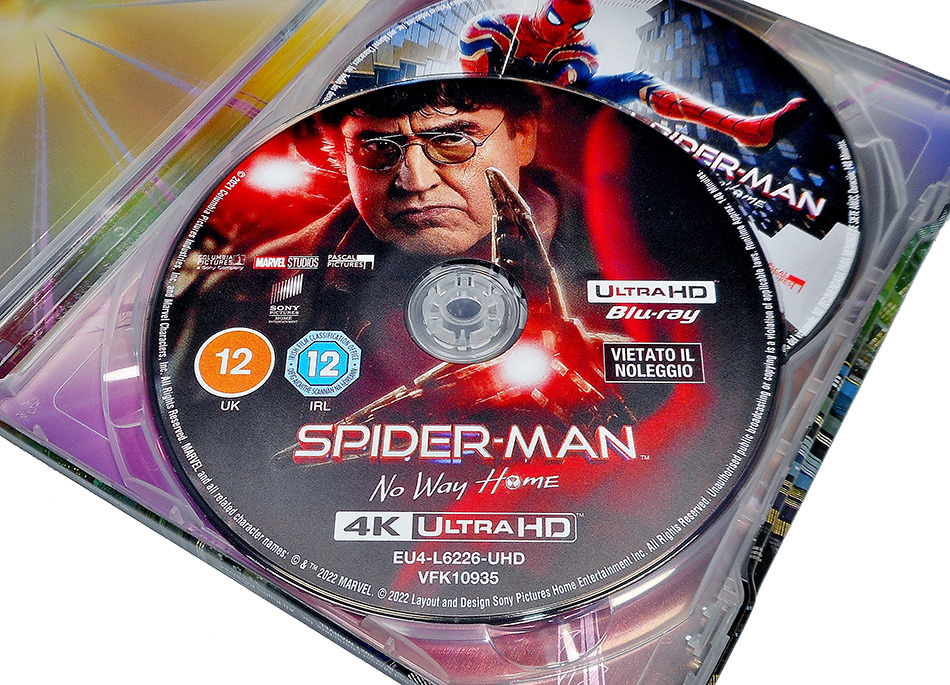 Fotografías del Steelbook de Spider-Man: No Way Home en UHD 4K y Blu-ray 12