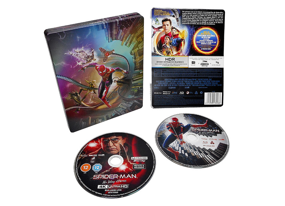 Fotografías del Steelbook de Spider-Man: No Way Home en UHD 4K y Blu-ray 17