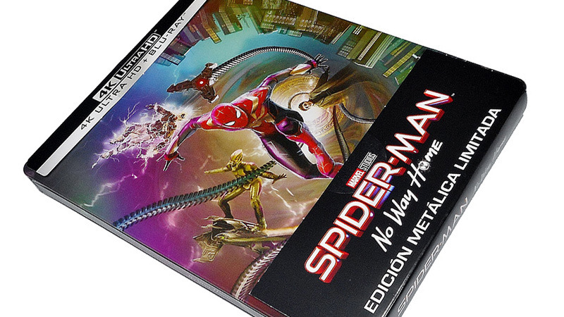 Fotografías del Steelbook de Spider-Man: No Way Home en UHD 4K y Blu-ray