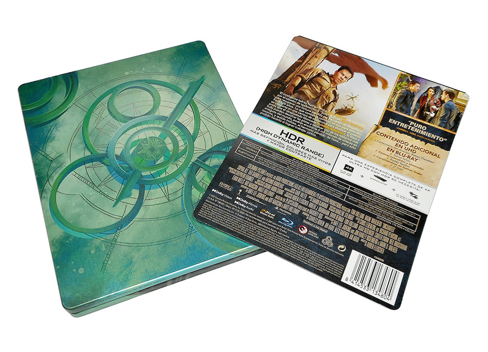 Fotografías del Steelbook de Uncharted en UHD 4K y Blu-ray 6