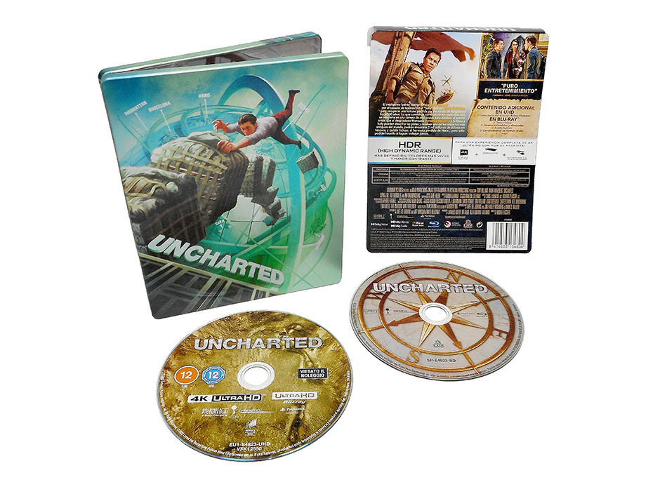 Fotografías del Steelbook de Uncharted en UHD 4K y Blu-ray 17