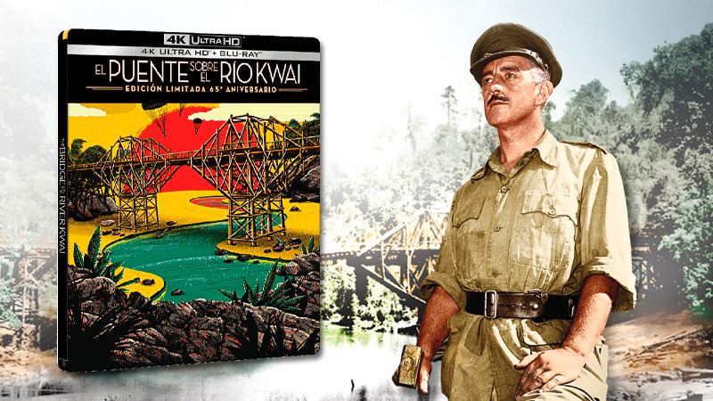 Steelbook de El Puente sobre el Río Kwai en UHD 4K con Dolby Vision