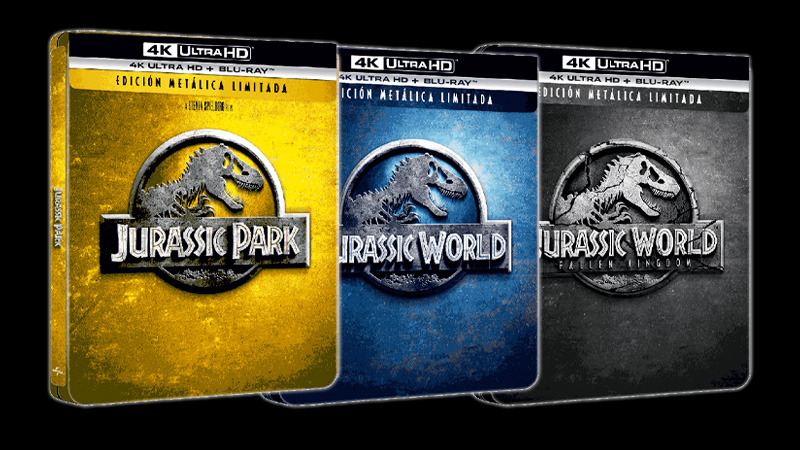 Nuevos Steelbook de Jurassic Park y Jurassic World en UHD 4K