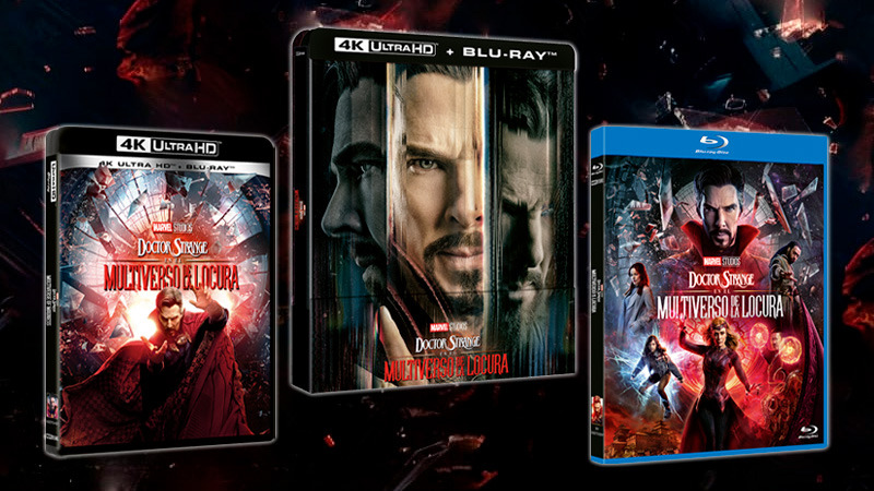 Doctor Strange en el Multiverso de la Locura en Steelbook, UHD 4K y Blu-ray