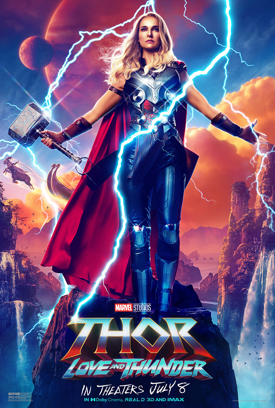 Pósters de personajes de la película Thor: Love and Thunder 1