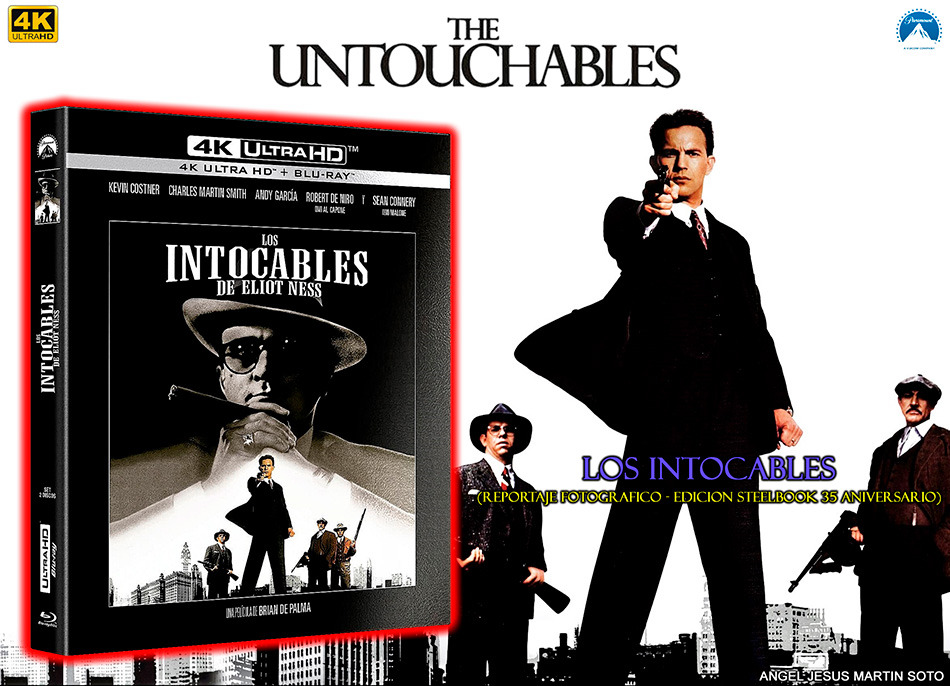 Fotografías de la ed. coleccionista con Steelbook de Los Intocables de Eliot Ness en UHD 4K 1