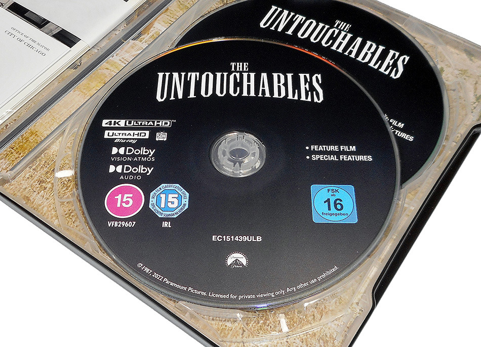 Fotografías de la ed. coleccionista con Steelbook de Los Intocables de Eliot Ness en UHD 4K 15