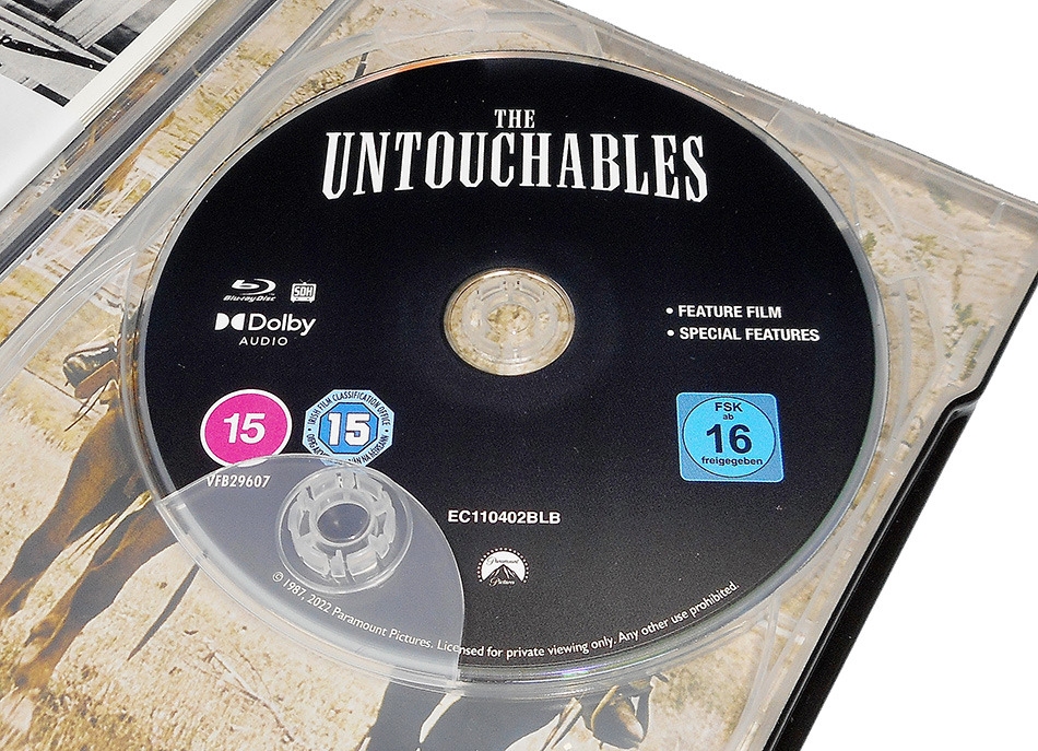 Fotografías de la ed. coleccionista con Steelbook de Los Intocables de Eliot Ness en UHD 4K 16