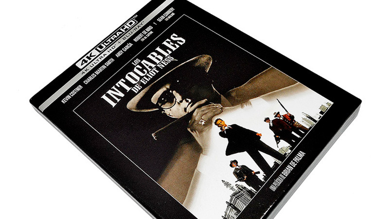 Fotografías de la ed. coleccionista con Steelbook de Los Intocables de Eliot Ness en UHD 4K