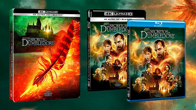 Animales Fantásticos: Los Secretos de Dumbledore en Blu-ray, UHD 4K y Steelbook 4K