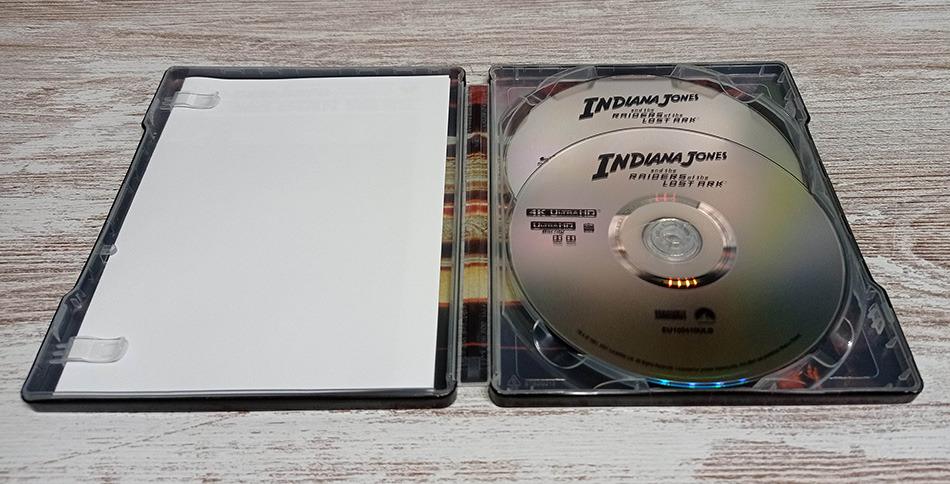 Fotografías del Steelbook de Indiana Jones en Busca del Arca Perdidaen UHD 4K y Blu-ray 9