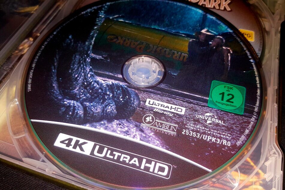 Fotografías del Steelbook de Jurassic Park en UHD 4K y Blu-ray 16