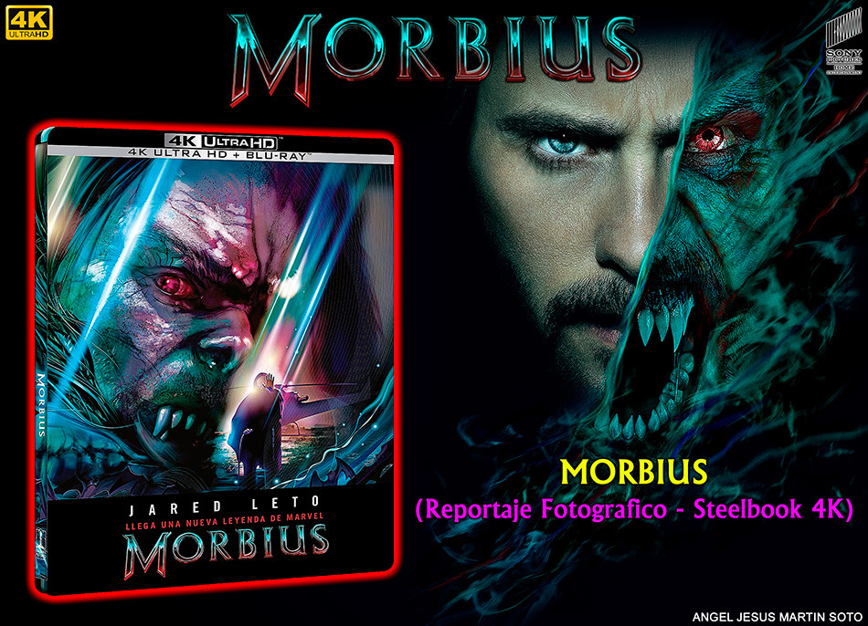 Fotografías del Steelbook de Morbius en UHD 4K y Blu-ray 1