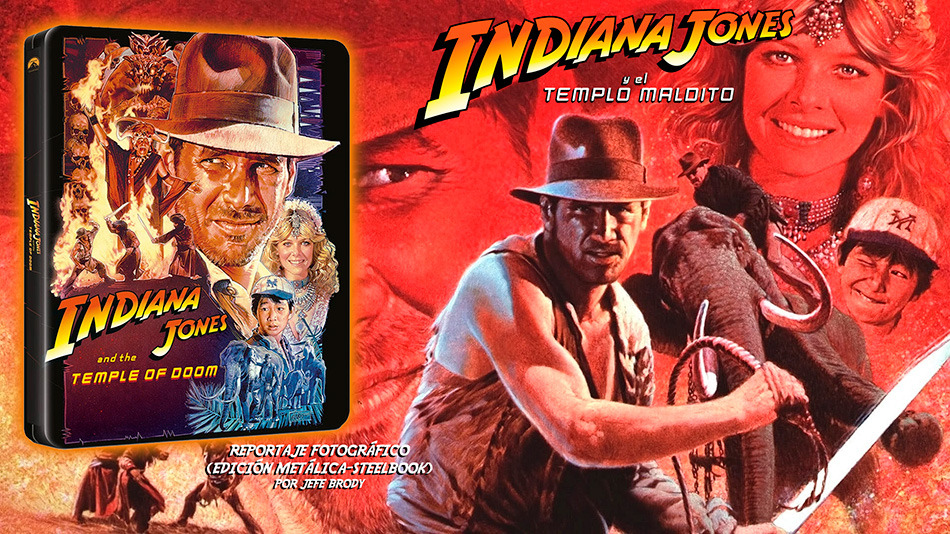 Fotografías del Steelbook de Indiana Jones y El Templo Maldito en UHD 4K y Blu-ray 1
