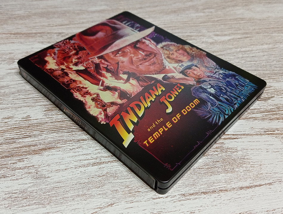 Fotografías del Steelbook de Indiana Jones y El Templo Maldito en UHD 4K y Blu-ray 2