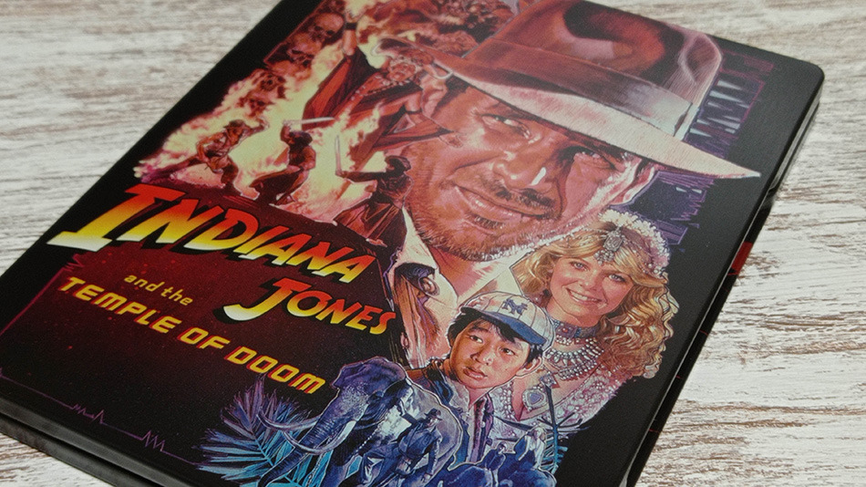 Fotografías del Steelbook de Indiana Jones y El Templo Maldito en UHD 4K y Blu-ray 4