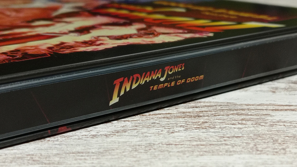 Fotografías del Steelbook de Indiana Jones y El Templo Maldito en UHD 4K y Blu-ray 5