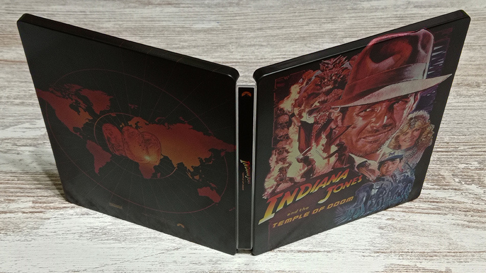 Fotografías del Steelbook de Indiana Jones y El Templo Maldito en UHD 4K y Blu-ray 11