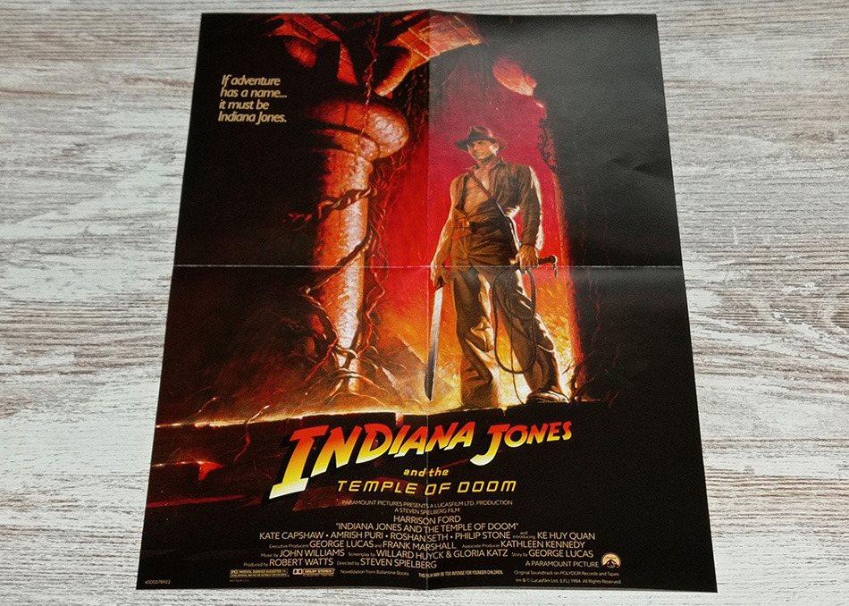 Fotografías del Steelbook de Indiana Jones y El Templo Maldito en UHD 4K y Blu-ray 13
