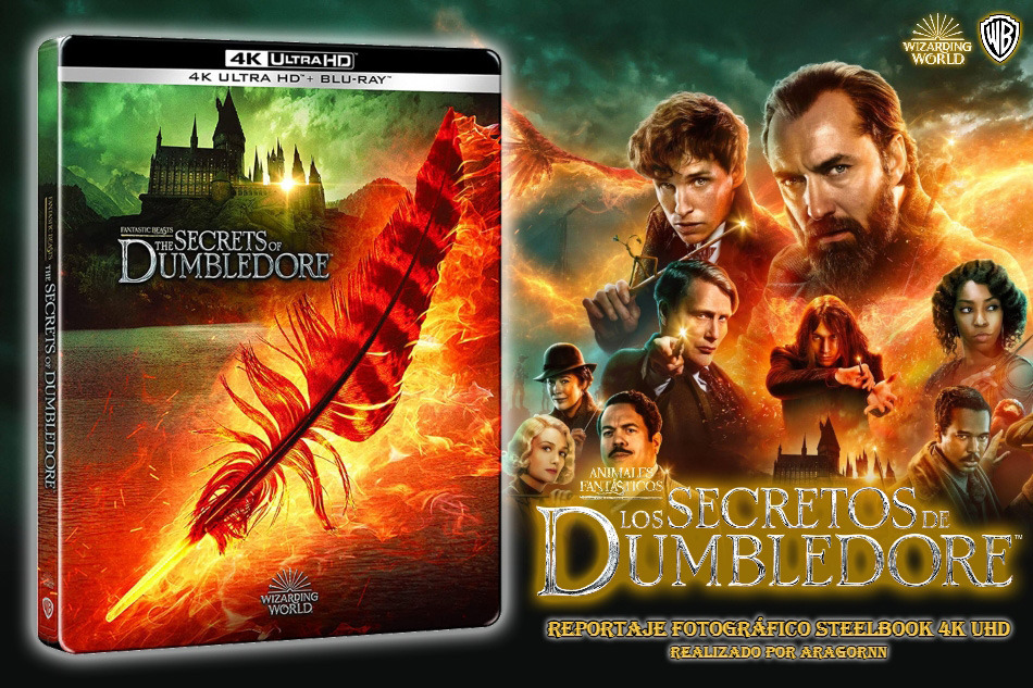 Fotografías del Steelbook de Animales Fantásticos: Los Secretos de Dumbledore en UHD 4K 1