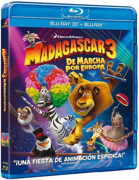 Primeros datos de Madagascar 3: De Marcha por Europa en Blu-ray 3D