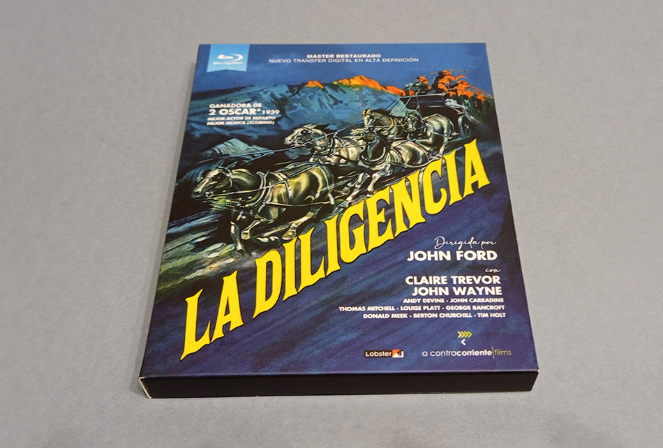 Fotografías de la edición con funda y libreto de La Diligencia en Blu-ray 1