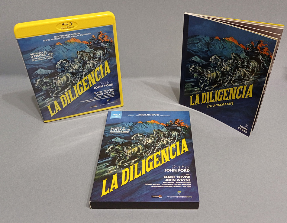 Fotografías de la edición con funda y libreto de La Diligencia en Blu-ray 24