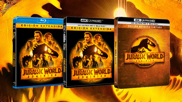 Jurassic World: Dominion en Blu-ray y UHD 4K con el montaje extendido