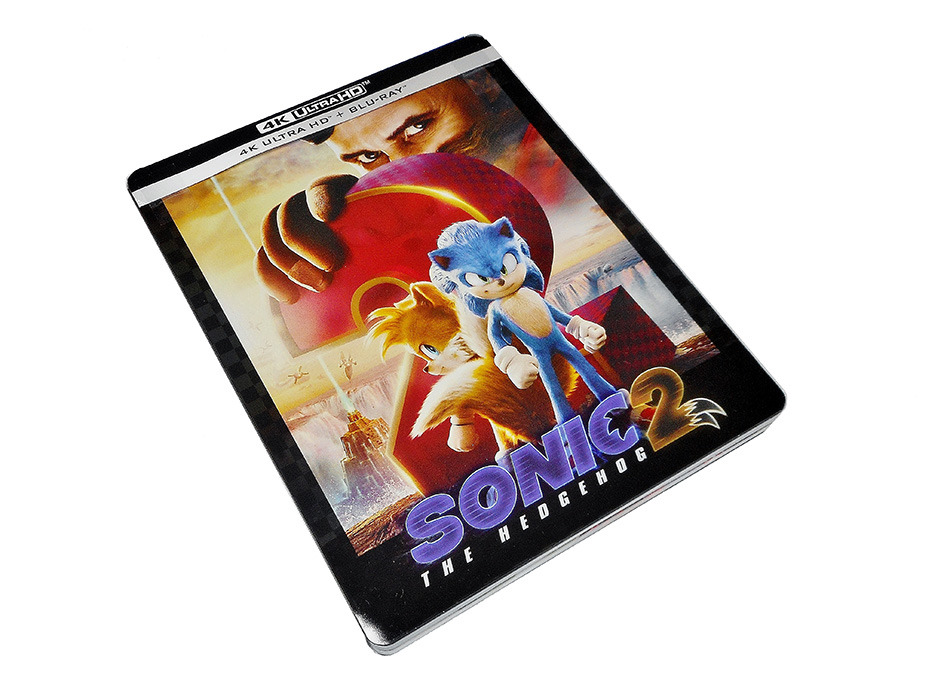 Fotografías del Steelbook de Sonic 2 en UHD 4K y Blu-ray