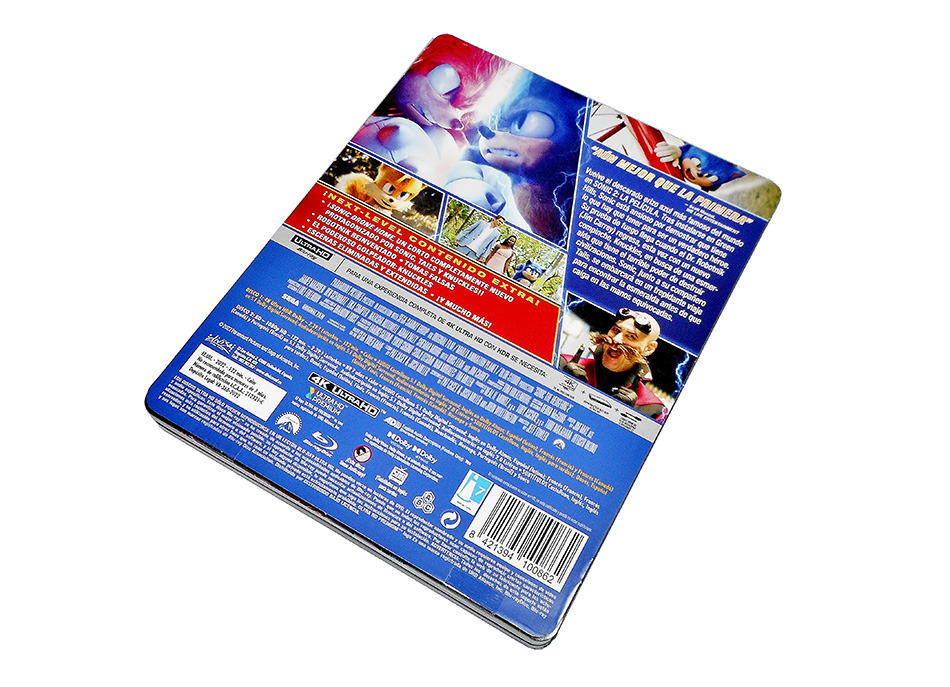 Fotografías del Steelbook de Sonic 2 en UHD 4K y Blu-ray 5