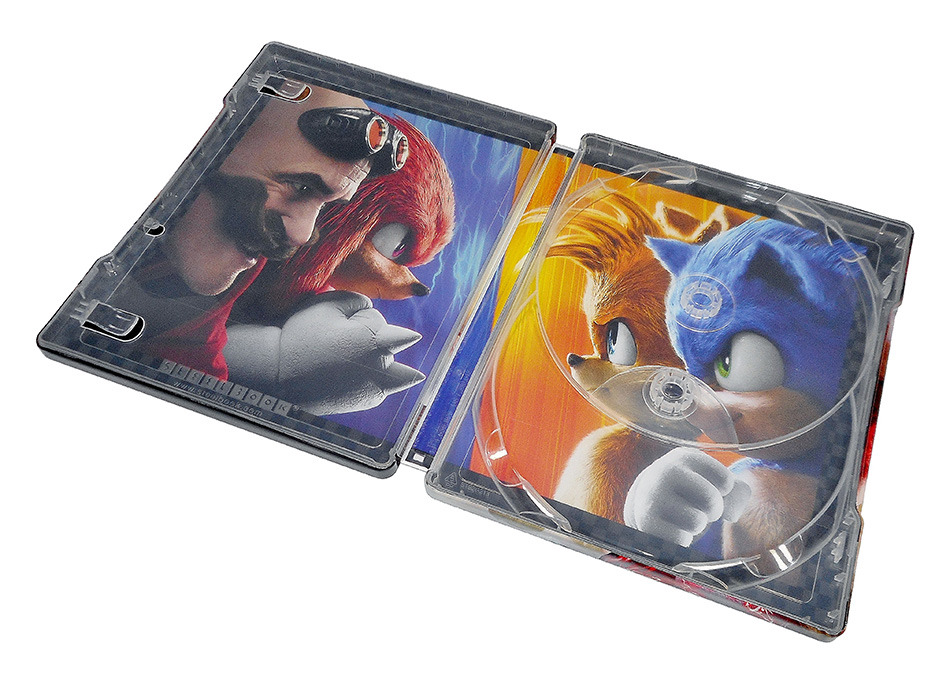 Fotografías del Steelbook de Sonic 2 en UHD 4K y Blu-ray 10